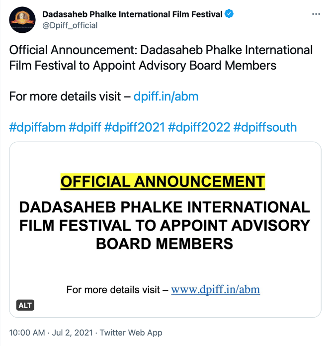Censor Board Jury Anil Mishra reveals the honorary post of DPIFF'S Advisory Board Members