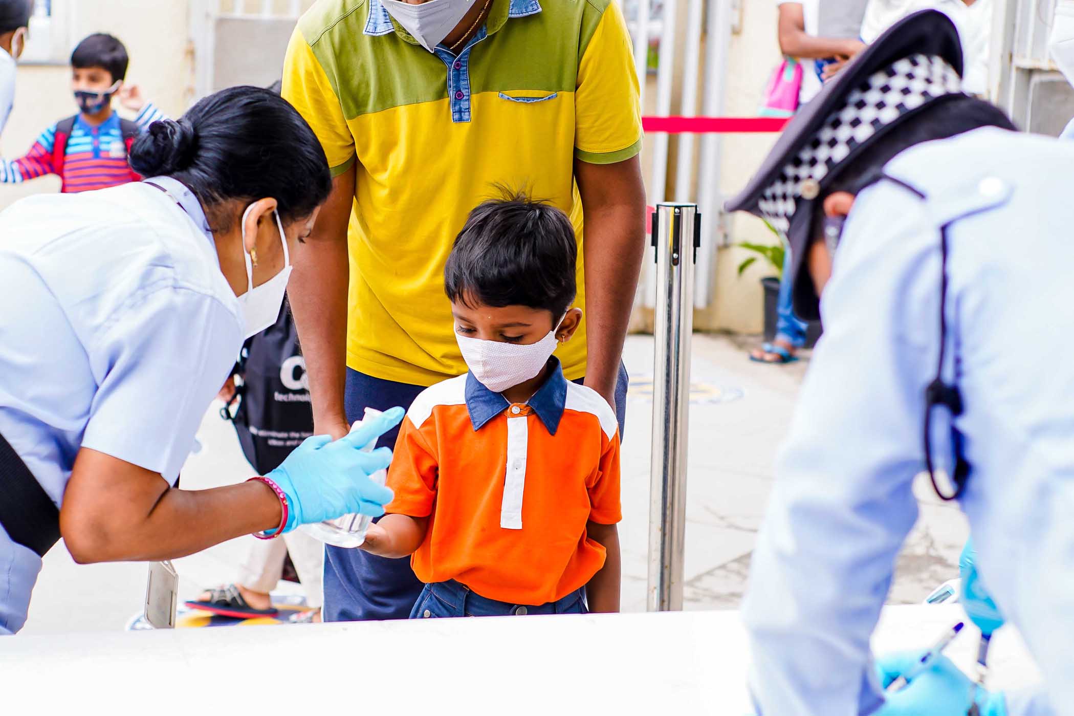 Oakridge International School Bachupally ensures a safe and healthy welcome to their students