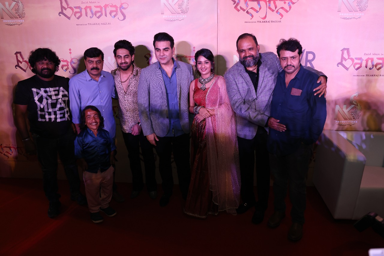 Banaras film Pan India Press Meet & Trailer Launched in a grand Event by Arbaaz Khan & Dr. V Ravichandran.