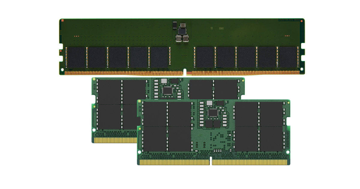 Kingston ECC UDIMM and SODIMM DDR5