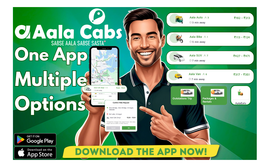Aala Cabs Jammu & Kashmir’s First Licensed Taxi Aggregator Expands into North India