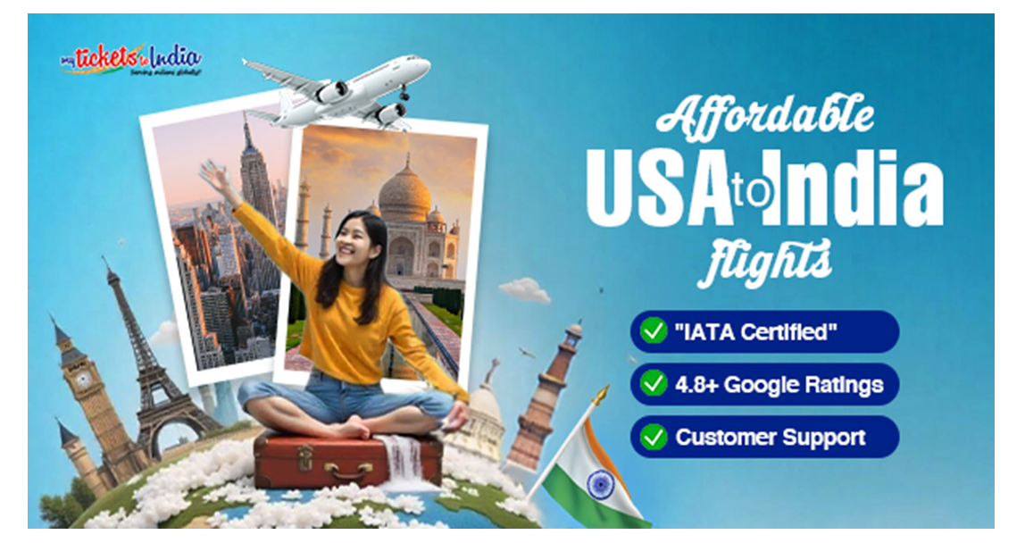 Affordable USA to India Flights, MyTicketsToIndia, flights from the USA to India, International Travel