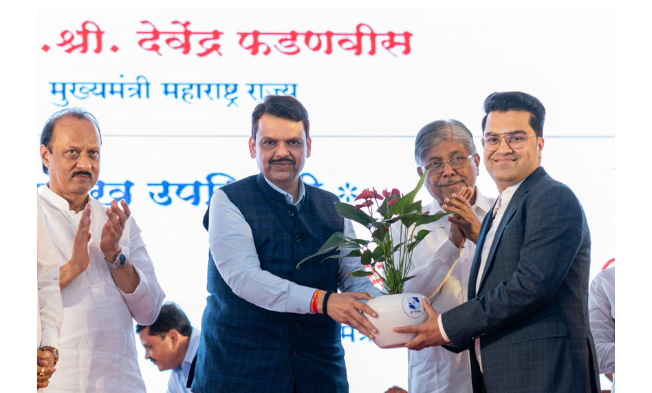 Chief Minister of Maharashtra Felicitates Abhay Bhutada for Strengthening Pune Police with Advanced Equipment