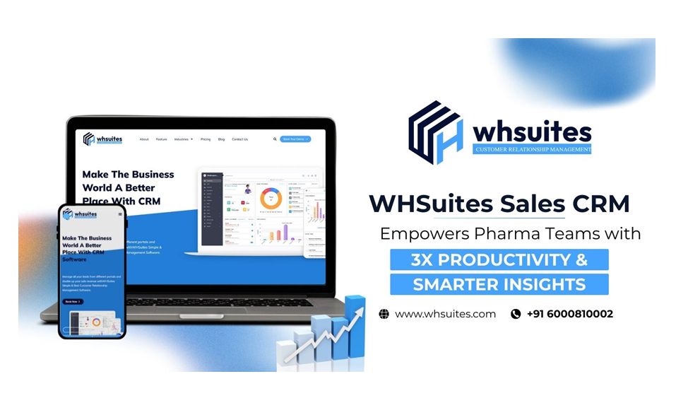 WHSuites Sales CRM Empowers Pharma Teams with 3X Productivity & Smarter Insights