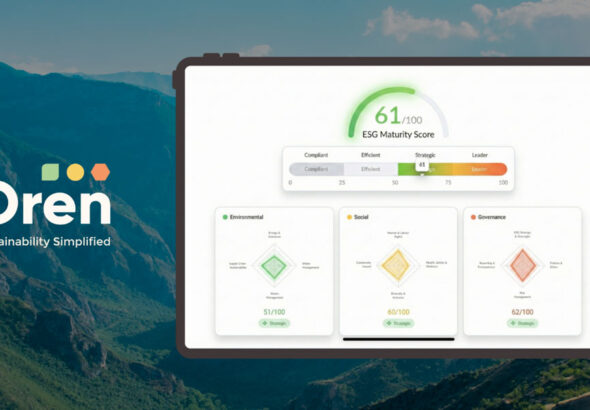 Oren Launches Free, AI-Powered ESG Tool to Help Companies Headstart Their Sustainability Journey