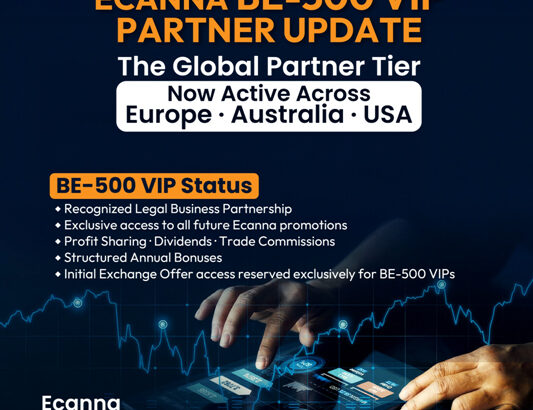 ECanna Announces BE-500 VIP Partner Program to Drive Global Expansion
