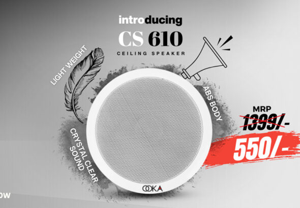 Ooka, All-New Bharat-made ABS Ceiling Speaker, Next Gen Audio System provider