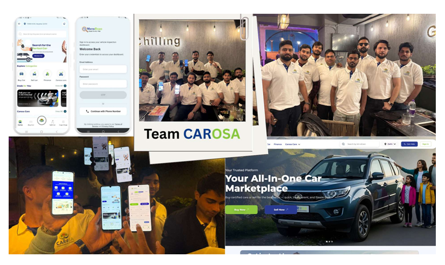 Carosa Launches Web & Mobile App, Expands Pre-Owned Car Ecosystem with MotoRepo, Carosa Care &Gaadi ki Gup-Shup