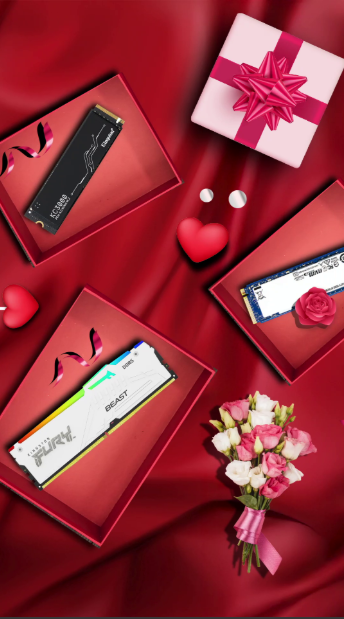 Valentine’s Day, Kingston FURY memory and SSDs, Kingston Technology, memory products and technology sol