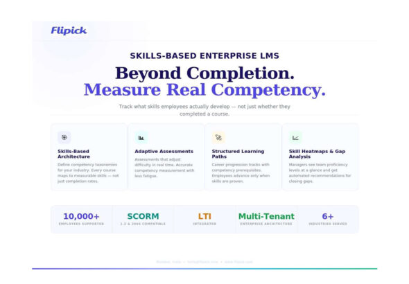 Flipick Launches Skills-Based Learning Management System with Adaptive Assessments