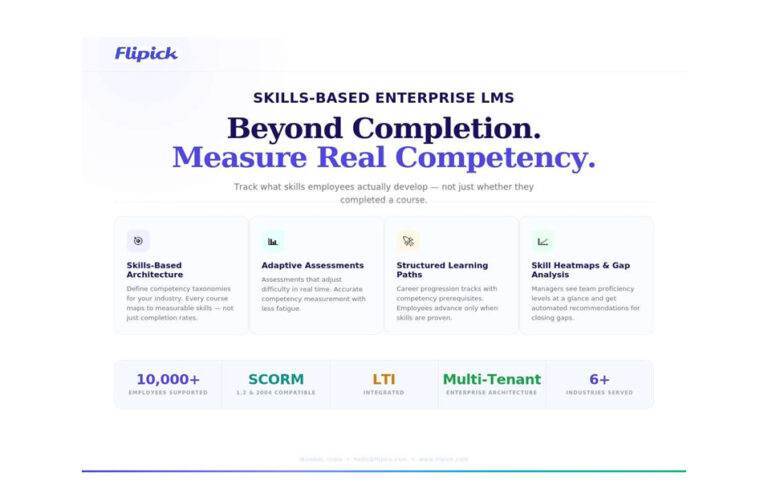 Flipick Launches Skills-Based Learning Management System with Adaptive Assessments