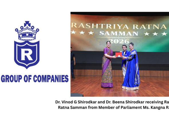 Goa Entrepreneur & Philanthropist Dr. Vinod G. Shirodkar Honoured with Prestigious ‘Rashtri