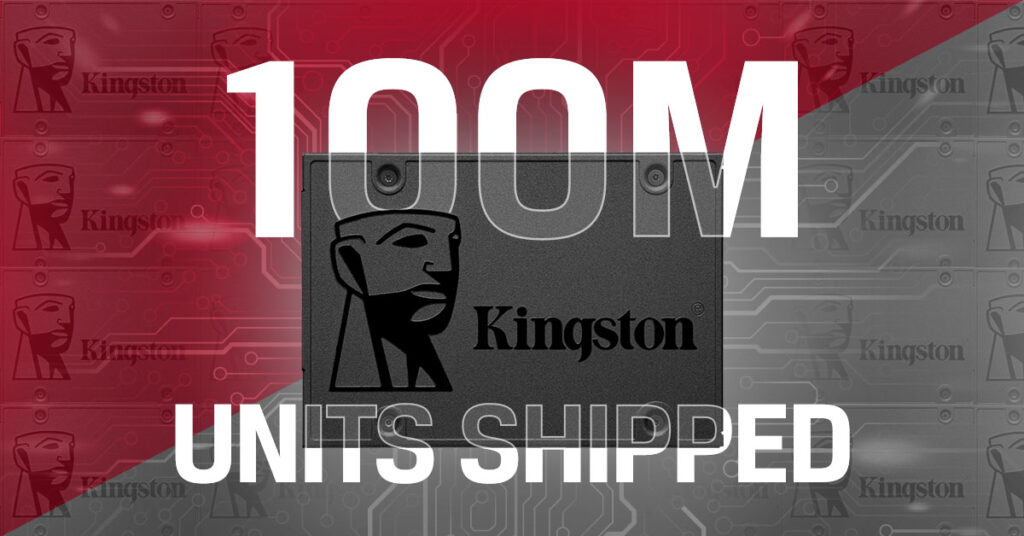 Kingston Marks Major Milestone with 100 Million A400 SATA SSDs Shipped Globally