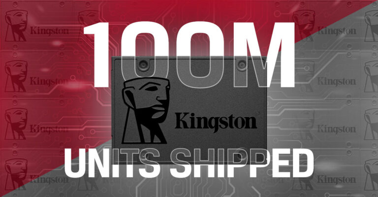 Kingston Marks Major Milestone with 100 Million A400 SATA SSDs Shipped Globally